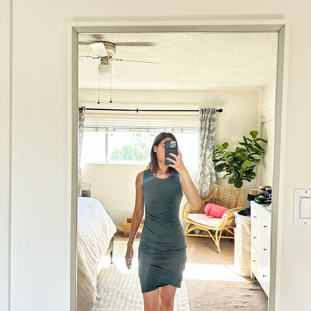 Green sleeveless Nordstrom dress
